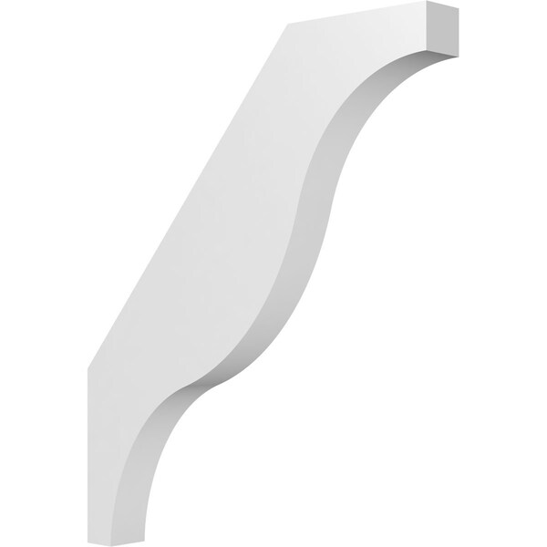 Ekena Millwork 3 1/2-in. W x 30-in. D x 36-in. H Funston Architectural Grade PVC Knee Brace BRCP035X30X36FST - main